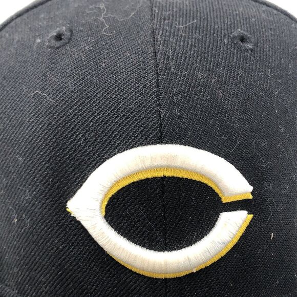 New Era 59FIFTY Cincinnati Reds Wool Fitted Cap Hat Size 8 VTG True Fitted Black - Picture 12 of 12